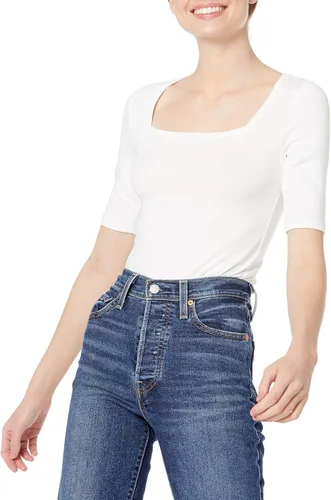 Vista 37 de Amazon Essentials - Camiseta de manga corta y cuello cuadrado para mujer
