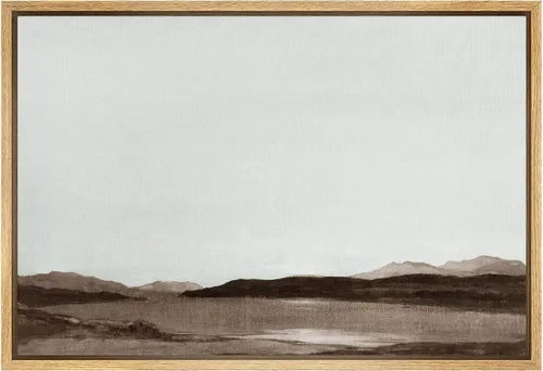 Vista 48 de SIGNFORD Lienzo Enmarcado Impresión Arte de Pared Océano Pastel Luz del Sol Puesta de Sol Horizonte Naturaleza Vida Silvestre Ilustraciones Arte