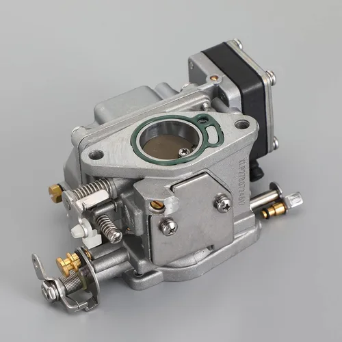 Vista 4 de Carburador para motores fueraborda Tohatsu/Nissan 9.9HP 15HP 18HP 2 tiempos, barco Modelo de motor M9.9D2 M15D2 M18E2, parte