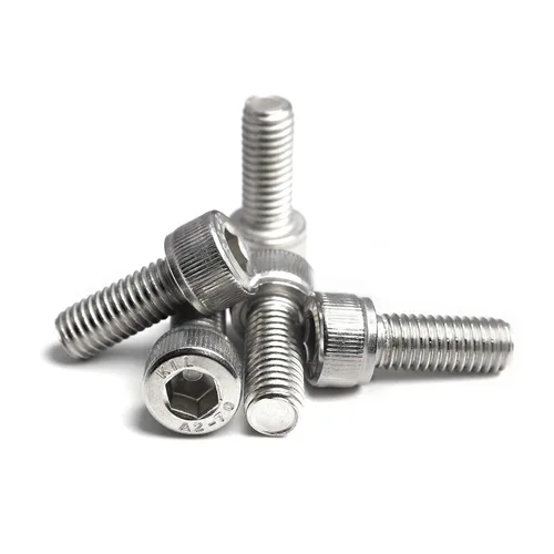 Vista 2 de M4 x 6mm Tornillos de cabeza hexagonal con casquillo de acero inoxidable 304, pernos métricos de máquina con rosca hexagonal, accionamiento Allen