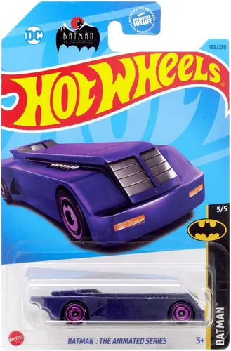 Vista 3 de Hot Wheels Batman Batmobile (5/5 Serie Animada Oro 169/250)