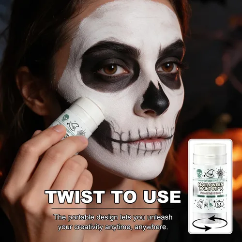 Vista 6 de Kit de pintura facial a base de agua, 2 piezas de esqueleto