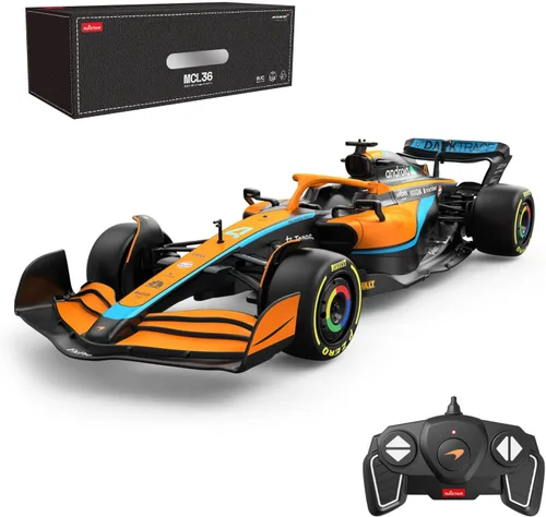 Vista 8 de RASTAR Coche de F1 1:12 Ferrari F1-75 Auto de juguete a control remoto, Ferrari F1 RC Car para niños y adultos, 2022 F1 Challenger, 2.4GHz