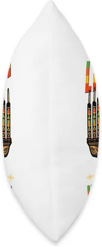 Vista 2 de African American Pride & Kwanzaa by NLTS Let's Light The Kinara Kwanzaa - Almohada para velas, 16 x 16 pulgadas, multicolor