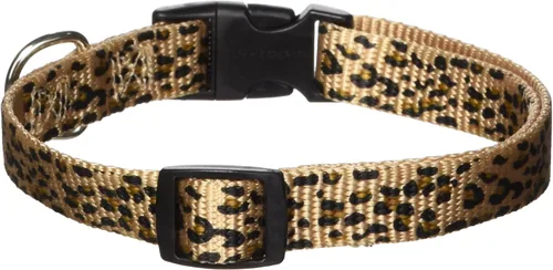 Vista 3 de East Side Collection Collar de perro de nailon con estampado de guepardo, 6 a 10 pulgadas