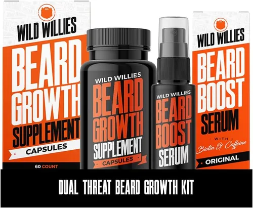 Vista 7 de Wild Willies Suplemento de gomitas de crecimiento de barba para hombres, con biotina y 19 vitaminas para un cabello facial más fuerte y grueso, 60