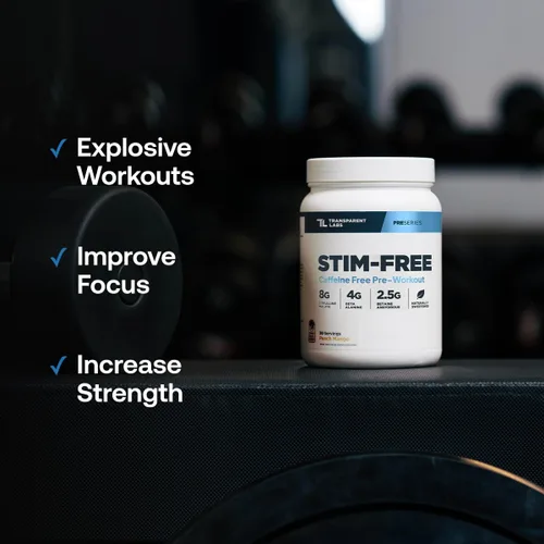 Vista 6 de Transparent Labs Pre-entreno Sin Estimulantes – Polvo de Pre-entreno Sin Cafeína y Sin Estimulantes para Hombres y Mujeres con Polvo de Beta