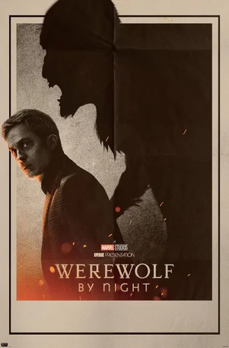 Vista 9 de Trends International Marvel Werewolf By Night - Póster de pared de una hoja, 22.4 pulgadas de largo x 14.7 pulgadas, versión enmarcada de madera
