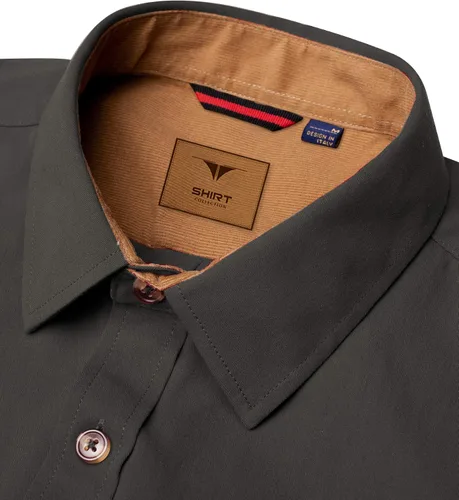 Vista 2 de Alimens & Gentle Camisa casual de manga larga con botones para hombre