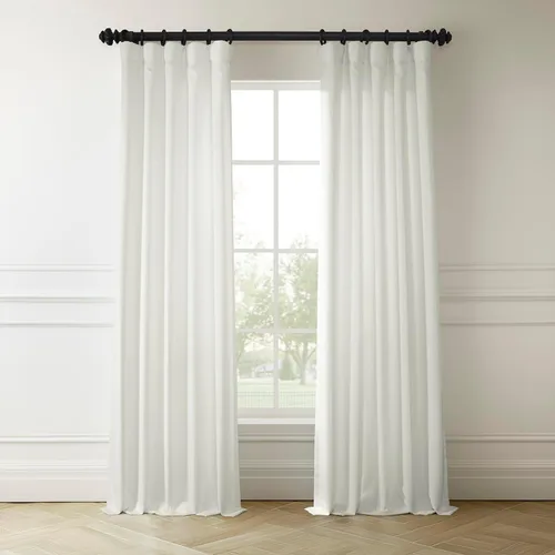 Vista 13 de HPD Half Price Drapes Cortinas italianas de lino sintético de 84 pulgadas de largo, cortinas de oscurecimiento para dormitorio y sala de estar, 50 x