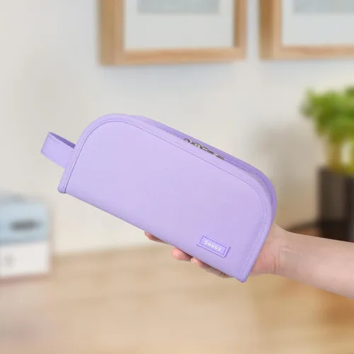 Vista 5 de Sooez - Estuche para lápices con apertura amplia, estuche organizador de gran capacidad para artículos de papelería, bolsa estética para lápices