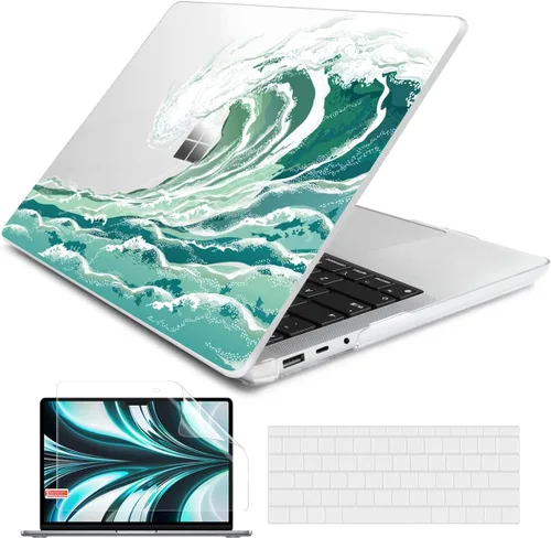Vista 12 de Batianda Funda personalizable para portátil Microsoft Surface 5 4/3 de 13,5 pulgadas con reposamanos Alcantara modelo 1950/1867, carcasa rígida