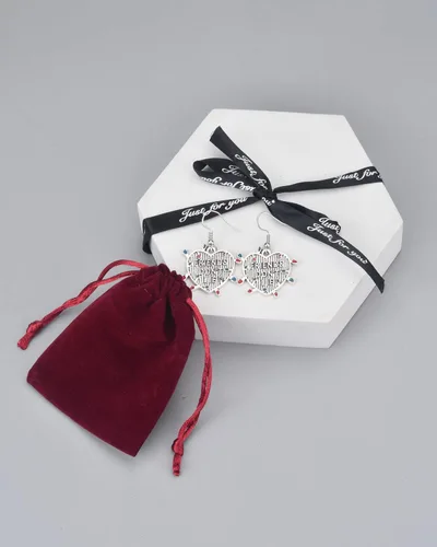 Vista 7 de Aretes Demogorgon Mundo del Revés Monstruo Bombilla del Alfabeto Aretes Colgantes Joyería Regalo para Hombres Mujeres Niñas
