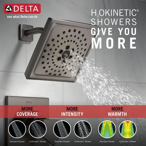 Vista 5 de Delta Faucet T17243-KS-PR Trillian - Bañera o ducha, mango doble, acero inoxidable negro