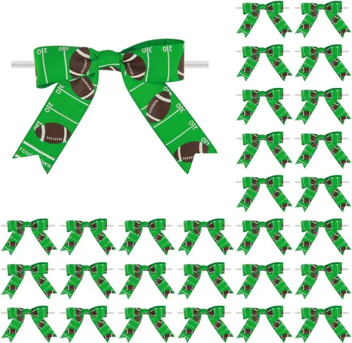 Vista 3 de Meseey 30 lazos de cinta impresos de baloncesto de 3 pulgadas, lazos pequeños para envolver regalos, baby shower, boda, recuerdos de fiesta, cake