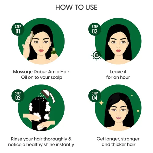 Vista 5 de Dabur Aceite para el cabello Amla 9.3 fl oz