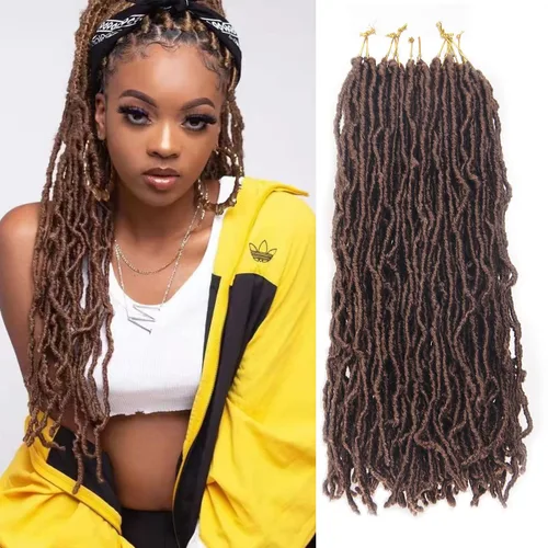 Vista 12 de Extensiones de cabello de ganchillo de 12 pulgadas de pelo sintético de ganchillo 1B, extensiones de cabello de ganchillo suaves