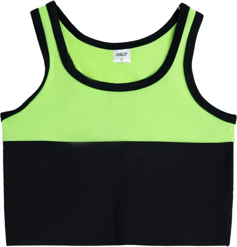 Vista 11 de BaronHong Tomboy Trans Lesbian Pullover Half Length Chest Binder Corset Short Tank Top Negro