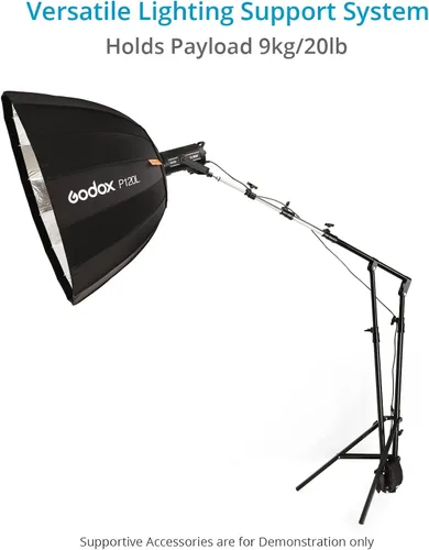 Vista 2 de PROAIM Soporte telescópico de luz de pluma con montaje de 5/8 "para