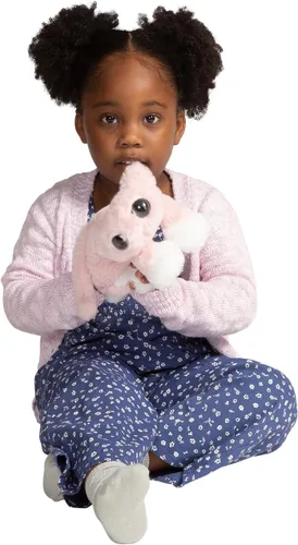 Vista 5 de Manhattan Toy Lanky Cats Mochi - Gato rosa de peluche, tamaño grande