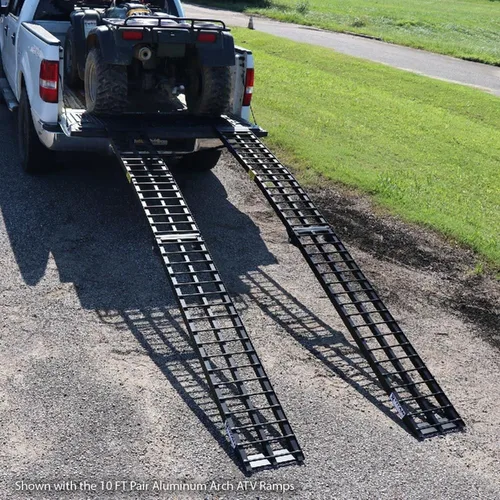 Vista 5 de Titan Ramps Par de rampas de carga para cuatriciclo hechas de aluminio, 8 pies (94 - S).