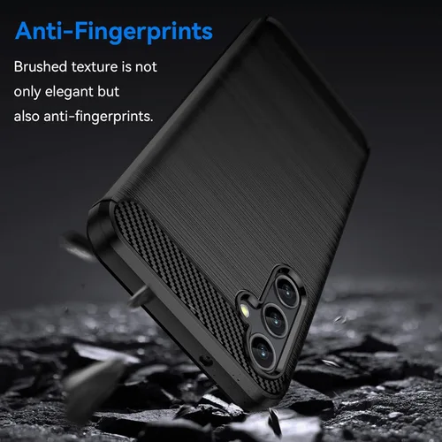 Vista 3 de Funda para Samsung Galaxy A14 5G, Galaxy A14 con protector de pantalla HD, absorción de golpes flexible de TPU parachoques de goma suave