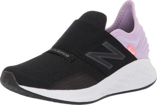 Vista 20 de New Balance Tenis unisex para bebé Fresh Foam Roav V1 sin cordones Aluminio ligero y negro.