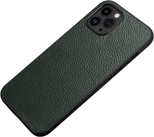 Vista 7 de Funda de cuero para iPhone 14/14 Plus/14 Pro/14 Pro Max, piel auténtica de lujo, ajuste delgado, ligera, antideslizante, a prueba de golpes, funda
