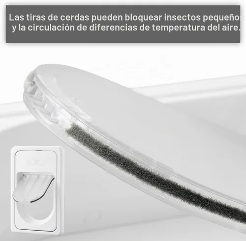 Vista 5 de Puerta inteligente electrónica para mascotas AJKJ, puerta automática para perros con 3 modos, puerta electrónica con sensor de batería con 1 llave