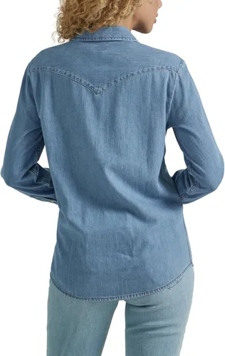 Vista 2 de Lee Camisa Legendary Slim Fit Western Snap para mujer