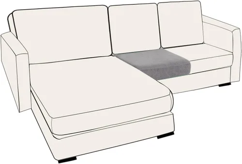 Vista 118 de UNBBRRL Fundas de cojín de asiento para sofá, elásticas, funda de cojín individual para sofá, fundas de cojín para sofá, fundas de héroe protegen
