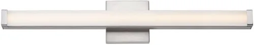 Vista 7 de Maxim Lighting Spec - Lámpara de tocador de baño Acabado de aluminio de níquel satinado Lámpara contemporánea para interiores Ideal para baños
