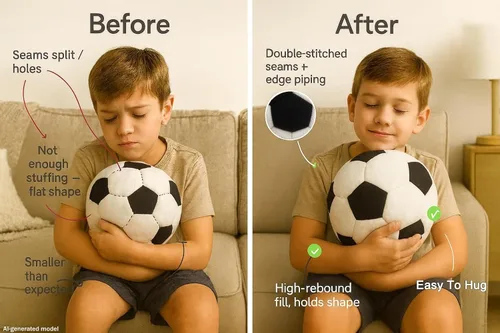 Vista 7 de Pelota de fútbol Tplay para niño de peluche: almohada rellena suave, regalo para decoración de habitación de 8 a 12 años, 8 pulgadas