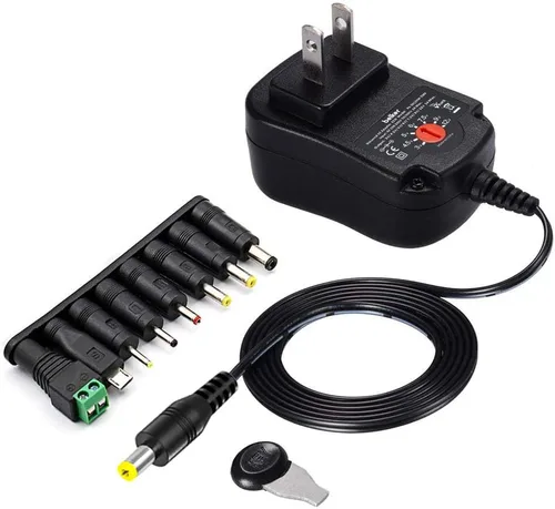 Vista 7 de Belker 12W 3V 4.5V 5V 6V 7.5V 9V 12V Adaptador Universal de Voltaje Ajustable AC/DC Fuente de Alimentación de Corriente para Electrónica Doméstica