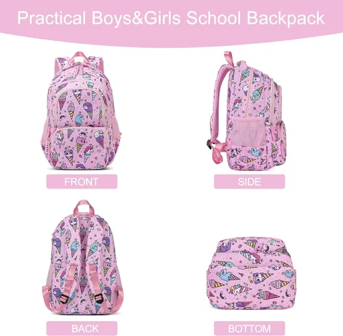 Vista 9 de CLUCI Mochila para mujer, paquetes con mochila para niños y niñas