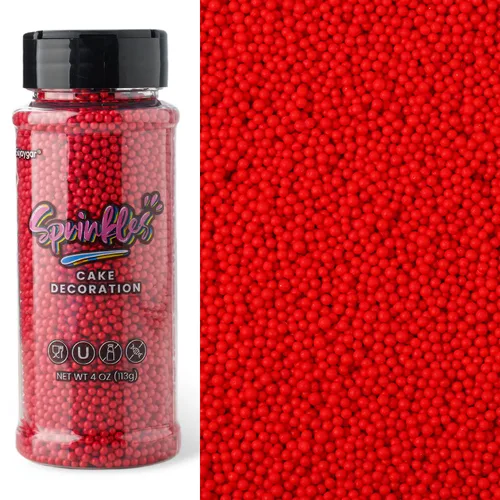 Vista 21 de Pastel Nonpareils Sprinkles, Sujoygar 4oz Edible Colored Cake Sprinkles Double-opening Design, 2mm Edible Dot Sprinkles for Cupcake Toppers Baking