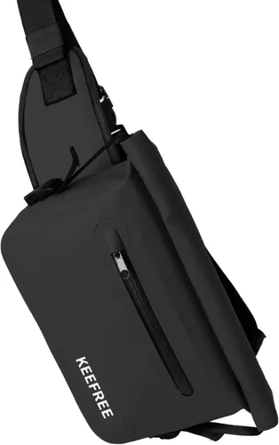 Vista 2 de Riñonera impermeable enrollable, cangurera de pesca con correa ajustable, bolsa de aparejos ligera multifuncional para deportes al aire libre