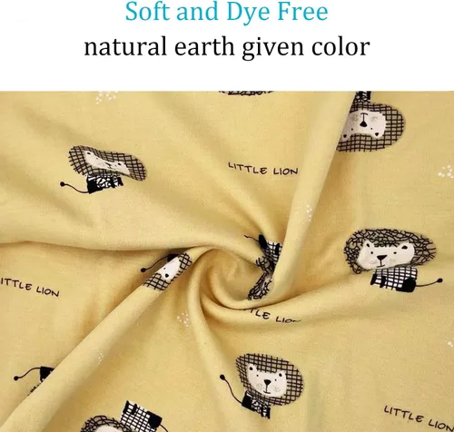 Vista 4 de Pijama Yanwang de manga larga, 100 % algodón orgánico, para bebé y niño, 3 M-6T