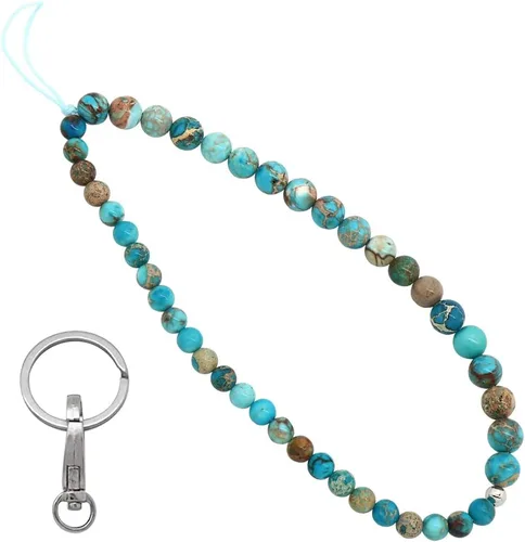 Vista 12 de C&L Accessories - Colgante con cuentas para teléfono celular, correa de muñeca, piedra preciosa natural hecha a mano