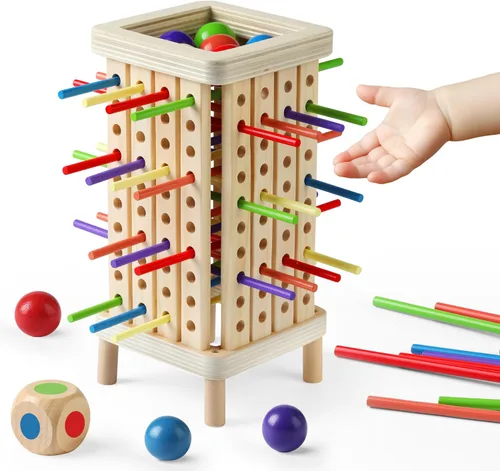 Vista 7 de Montessori Game Board Game, Multiplayer for Kids 4-8, Math Educational, Fine Motor Skill Toy for Girls Boys, Classic Fun Games for Age 3 4 5 6 7 8