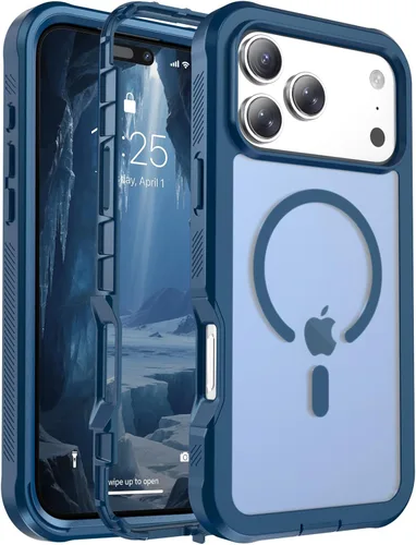 Vista 159 de jaroco - Funda magnética compatible con MagSafe para iPhone 11 de 6.1 pulgadas; protección de grado militar contra caídas, de doble capa