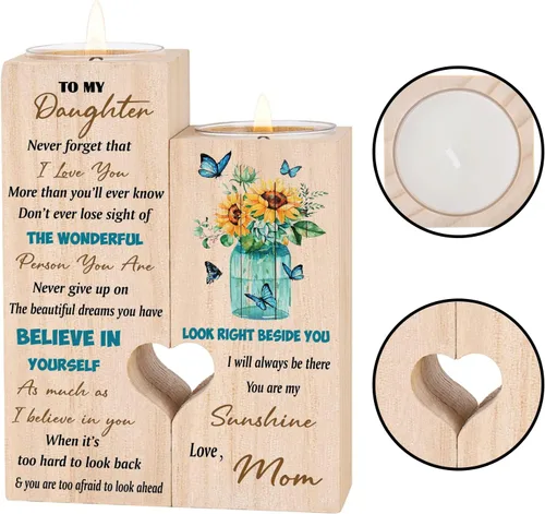 Vista 5 de Regalos para hija de parte de mamá: regalos únicos de cumpleaños de Navidad, ideas de regalo para hija adulta para el día de la madre, graduación