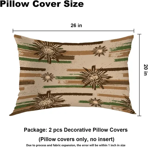 Vista 178 de Batmerry Autumn Pumpkin Templeton Throw Pillow Covers, Green Leaves Paths Forests Decorative Pillow Covers Digital Printing Blended for Couch Sofa