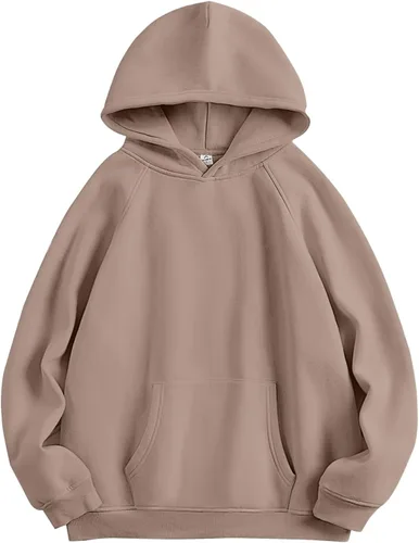 Vista 19 de ANRABESS - Sudaderas con capucha para mujer, sobre talla, de vellón de manga larga, modelo de 2024, para otoño