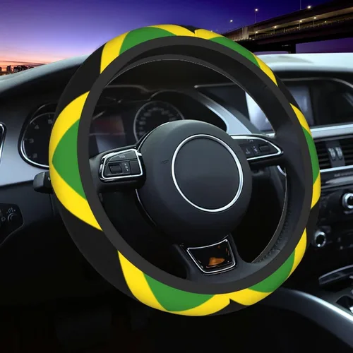 Vista 10 de Fall Leaves - Funda para volante, antideslizante, duradero, accesorios para automóvil, universal, 15 pulgadas Non Slip Durable