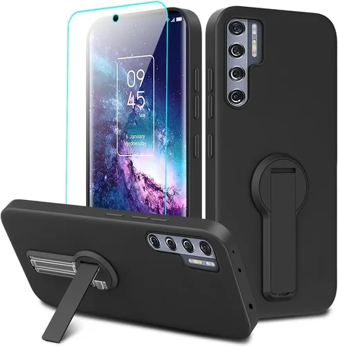 Vista 19 de Compatible con BLU Bold N4 Funda para teléfono, soporte oculto plegable giratorio de 360°, cubierta a prueba de golpes, funda protectora delgada