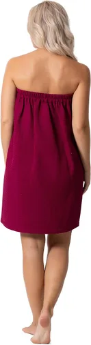 Vista 13 de Robe Direct Quick Dry, Lightweight Waffle Spa/Bath Wrap with Adjustable Closure & Elastic Top