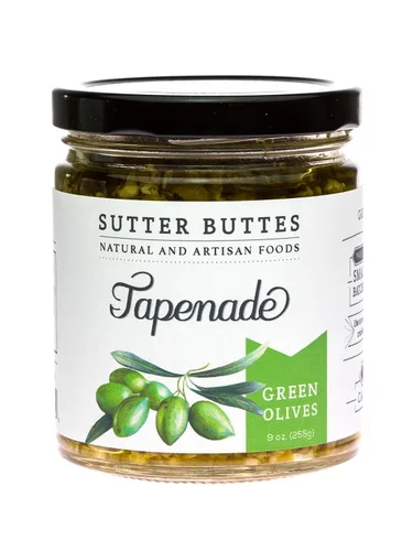 Vista 5 de Sutter Buttes Tapenade de aceitunas para untar - Tarro de 9 oz (oliva y parmesano)