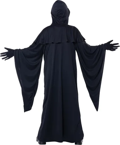 Vista 3 de California Costumes Disfraz infantil de bata de terror, grande, color negro