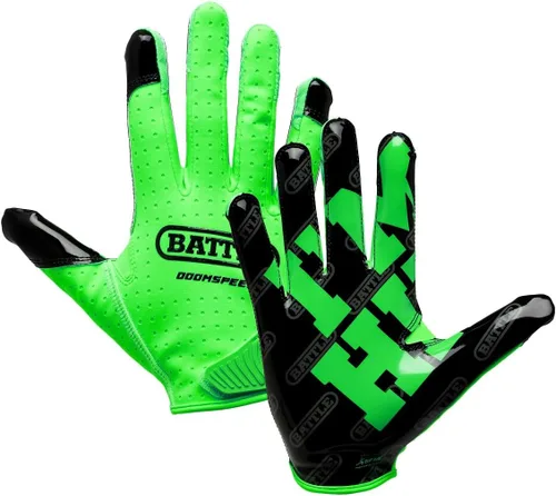 Vista 35 de Battle Guantes deportivos con receptor de velocidad Doom Blanco